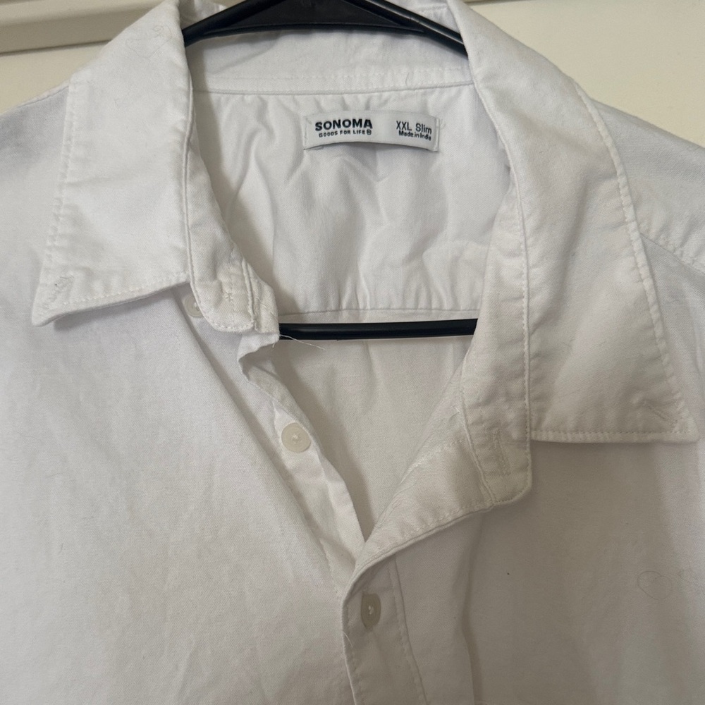 Sonoma Classic White Men's Button Down Shirt